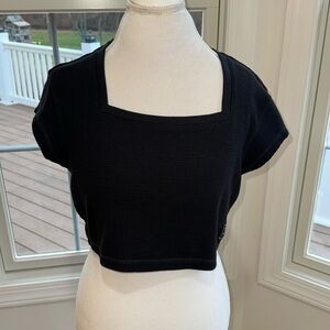 Gymshark waffle knit crop athletic top